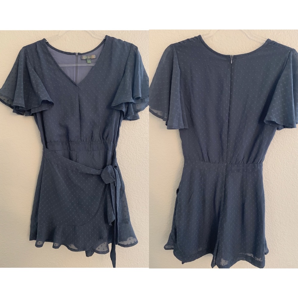 Flutter Sleeve Polka Dot Romper